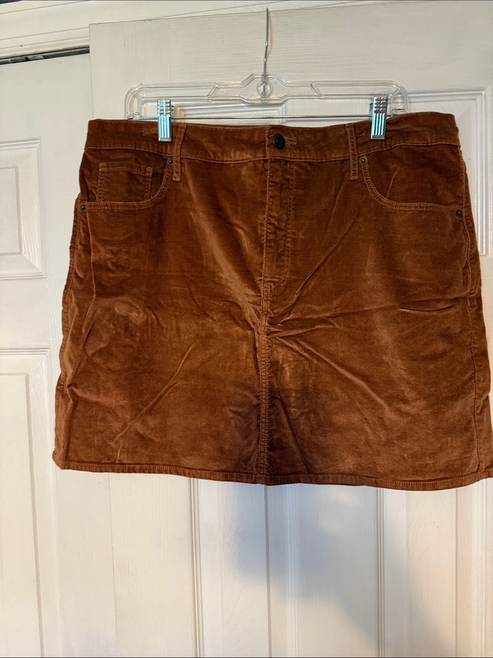 Old Navy Velour Mini Skirt — Beige